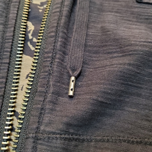 Guess Jeans Distressed Zip Up Medium - Picture 4 of 8